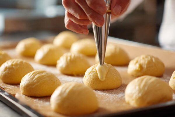 close-up-of-hands-piping-choux-pastry-batter-onto- (1)