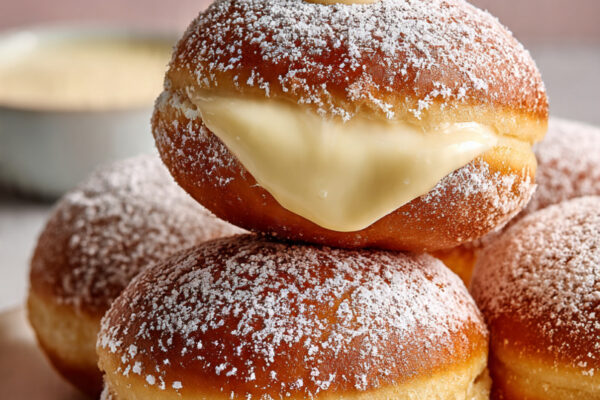 custard-being-piped-into-golden-donuts-using-a-pip