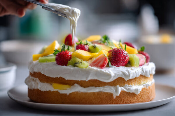 beautiful-cake-assembly-process-whipped-cream-bein