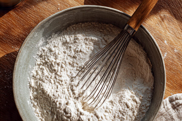 mixing-bowl-with-flour-and-baking-powder-being-whi
