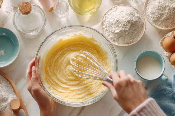 top-view-of-a-baker-preparing-sponge-cake-batter-i
